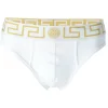 Versace Slip à Taille Greca A81H WHITE