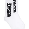 Versace Chaussettes à Logo En Intarsia Homme
