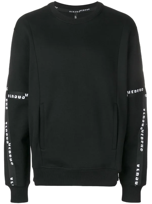 Versace B1008 BLACK Sweat à Bandes Logo Homme 1 Versace B1008 BLACK Sweat à Bandes Logo Homme