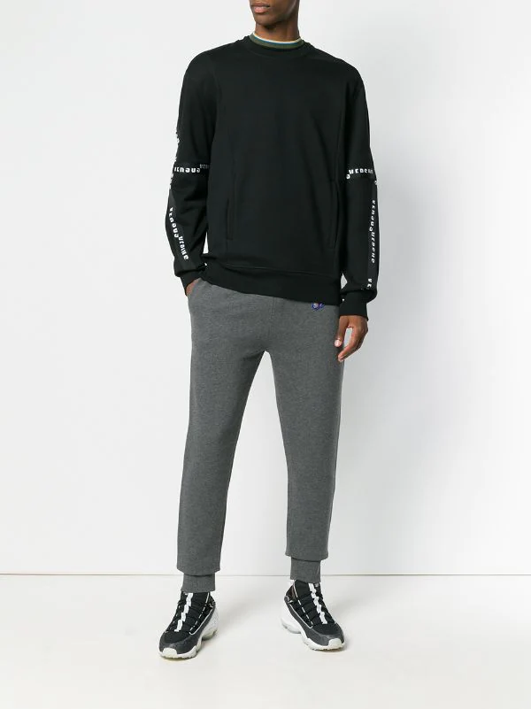 Versace B1008 BLACK Sweat à Bandes Logo Homme 2 Versace B1008 BLACK Sweat à Bandes Logo Homme – Image 2