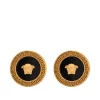 Versace K41T NERO/ORO Boucles D'oreilles Medusa Homme