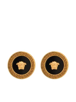 Versace K41T NERO/ORO Boucles D'oreilles Medusa Homme