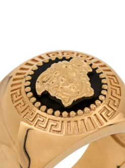 Versace D41OH NERO ORO CALDO Bague à Motif Medusa Homme -Pas Cher Versace Boutique 14099996 18578742 600