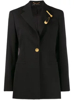 Versace Blazer Long Classique Femme