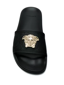 Versace Claquettes à Logo Medusa Femme -Pas Cher Versace Boutique 14227776 22237221 600