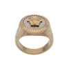 Versace Bague Enamel Medusa DPOC PALLADIO-ORO CHIARO