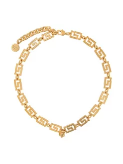 Versace D00H GOLD Collier Greca En Chaîne Homme