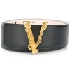 Versace K41OT Nero Oro Ceinture Boucle V Baroque Femme