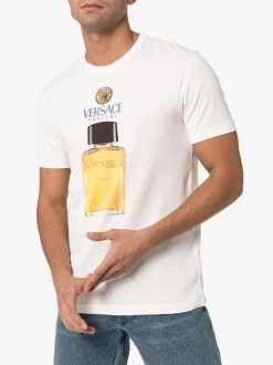 Versace T-shirt à Logo Imprimé Homme -Pas Cher Versace Boutique 14502785 24429407 600