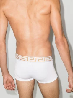 ( Positively Conscious ) Versace Boxer White Greca A81H BIANCO - GRECA ORO -Pas Cher Versace Boutique 14502802 36047370 600