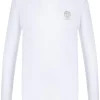 Versace T-shirt Medusa Head à Manches Longues A1001 BANCO/OTTICO