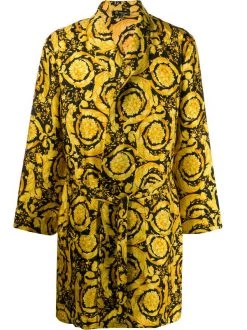 Versace Robe De Chambre à Imprimé Baroque Homme