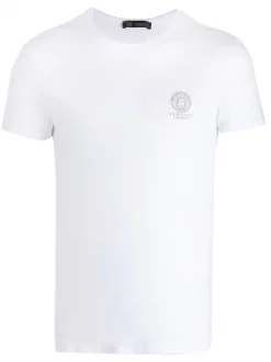 ( Positively Conscious ) Versace T-shirt à Logo Poitrine Medusa A1001