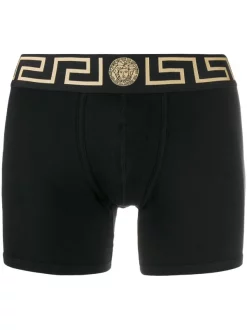 ( Positively Conscious ) Versace A80G BLACK GOLD Boxer Greca Key Homme