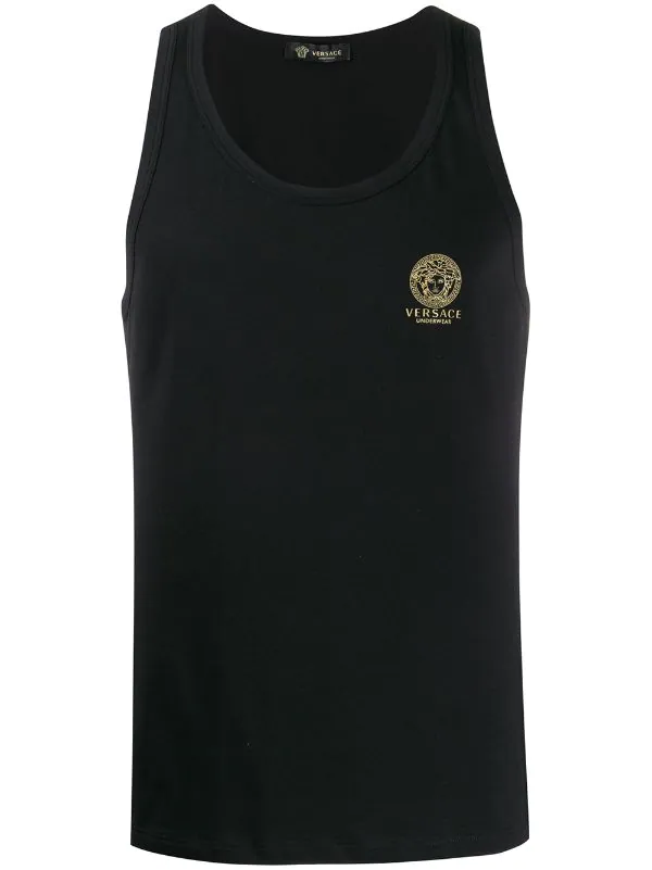 ( Positively Conscious ) Versace A1008 NERO Débardeur à Imprimé Medusa Homme 1 ( Positively Conscious ) Versace A1008 NERO Débardeur à Imprimé Medusa Homme