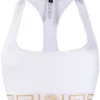 ( Positively Conscious ) Versace Brassière De Sport à Bord Greca A1001 BIANCO OTTICO