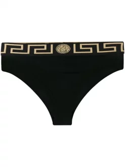 ( Positively Conscious ) Versace A1008 NERO Culotte Greek Key Femme
