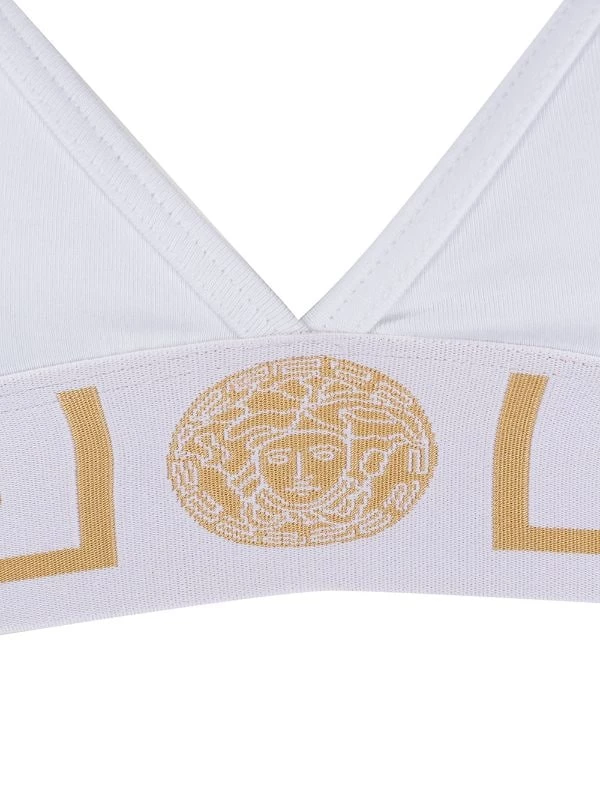 ( Positively Conscious ) Versace A1001 BIANCO Brassière De Sport à Logo Greek Key Femme 3 ( Positively Conscious ) Versace A1001 BIANCO Brassière De Sport à Logo Greek Key Femme – Image 3