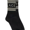 Versace Chaussettes à Logo I450 NERO-ORO