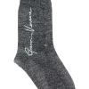 Chaussettes Brodées Gianni Versace A4035 NERO-ARGENTO