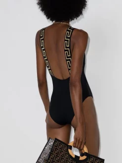 ( Positively Conscious ) Versace Maillot De Bain Greca Key Femme -Pas Cher Versace Boutique 15158989 28051950 600