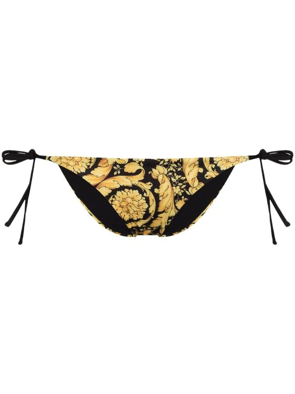 ( Access Edit ) Versace A7900 FDO NERO STAMPA ORO Bas De Bikini à Imprimé Baroque Femme 1 ( Access Edit ) Versace A7900 FDO NERO STAMPA ORO Bas De Bikini à Imprimé Baroque Femme