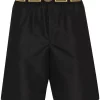 Versace A80G NERO GRECA ORO Short De Bain à Bande Greca Homme