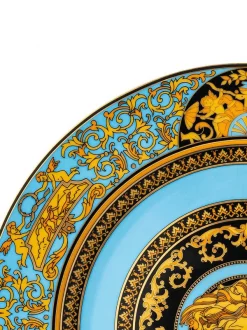 Azure, Gold X Versace Medusa Assiette De Service (30 Cm) Femme -Pas Cher Versace Boutique 15325564 30936220 600