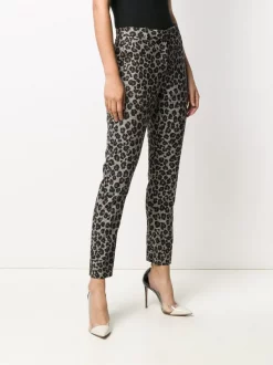 Versace Pantalon Droit à Imprimé Léopard Femme -Pas Cher Versace Boutique 15354576 28030701 600