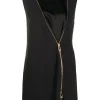 Versace Robe Courte Accent à Fermeture Zippée Femme