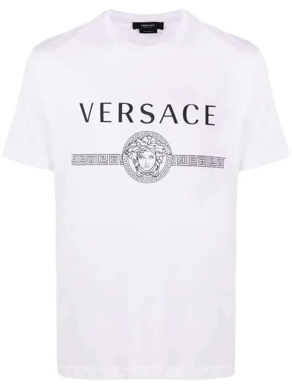 ( Positively Conscious ) Versace A1001 BIANCO OTTICO T-shirt à Imprimé Medusa Homme 1 ( Positively Conscious ) Versace A1001 BIANCO OTTICO T-shirt à Imprimé Medusa Homme