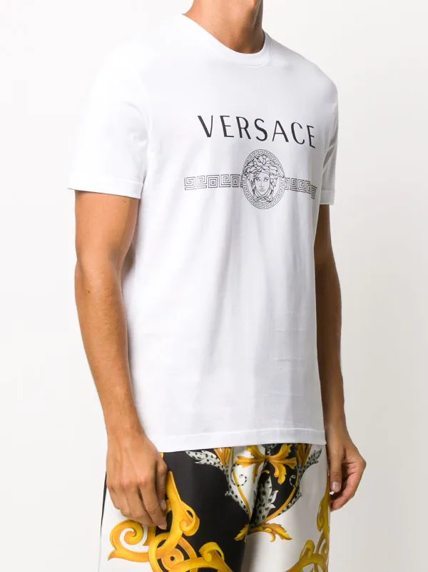 ( Positively Conscious ) Versace A1001 BIANCO OTTICO T-shirt à Imprimé Medusa Homme 3 ( Positively Conscious ) Versace A1001 BIANCO OTTICO T-shirt à Imprimé Medusa Homme – Image 3