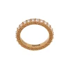 Versace KCOT CRYSTAL ORO TRIBUTE Bague Greca Ornée De Cristal Femme