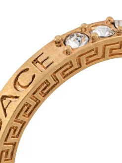 Versace KCOT CRYSTAL ORO TRIBUTE Bague Greca Ornée De Cristal Femme -Pas Cher Versace Boutique 15355856 27811829 600