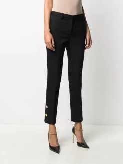 Versace A1008 BLACK Pantalon à Taille Haute Femme -Pas Cher Versace Boutique 15356405 28030745 600
