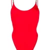 ( Positively Conscious ) Versace A1203 DEEP RED Maillot De Bain à Détails De Chaines Femme