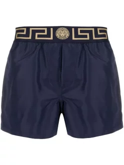 ( Positively Conscious ) Versace Short De Bain à Bande Logo A70W