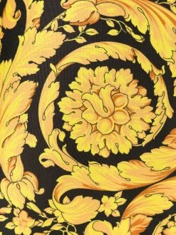 ( Positively Conscious ) Versace Short De Bain à Motif Baroque A7900 F. DO NERO + STAMPA ORO -Pas Cher Versace Boutique 15361836 27899930 600