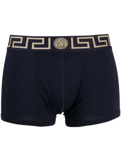 ( Positively Conscious ) Versace Boxer à Bande Greca Homme