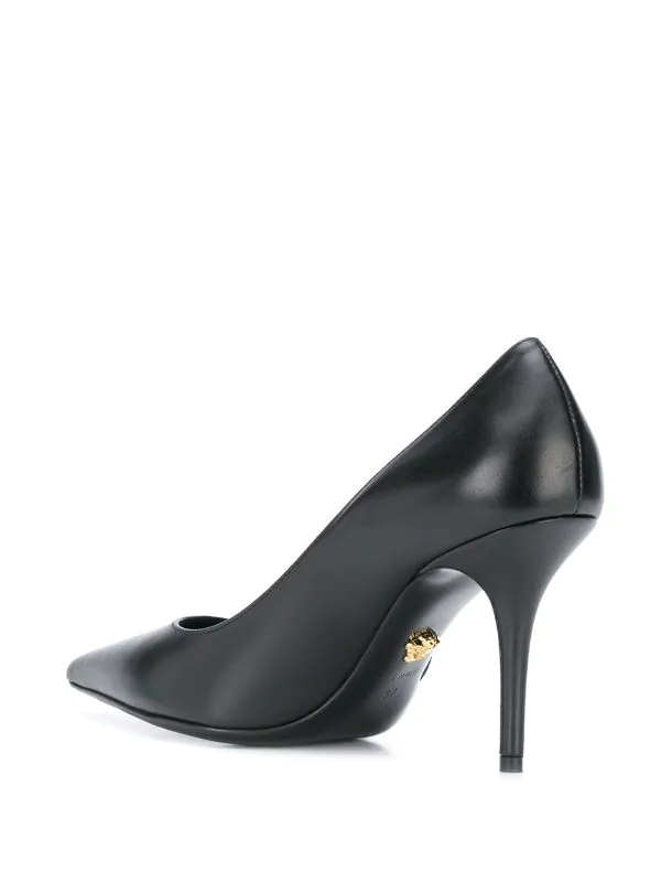 Versace D41OH NERO ORO CALDO Escarpins à Détail D'épingle à Nourrisse Femme 3 Versace D41OH NERO ORO CALDO Escarpins à Détail D'épingle à Nourrisse Femme – Image 3