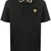 Versace Polo à Col Greca Homme