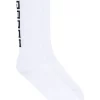 Versace Chaussettes Nervurées à Motif Monogrammé I4D1 BIANCO-NERO