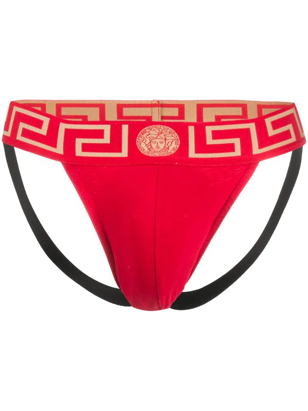 ( Positively Conscious ) Versace A9X2 ROSSO Jockstrap à Détail Medusa Homme 1 ( Positively Conscious ) Versace A9X2 ROSSO Jockstrap à Détail Medusa Homme