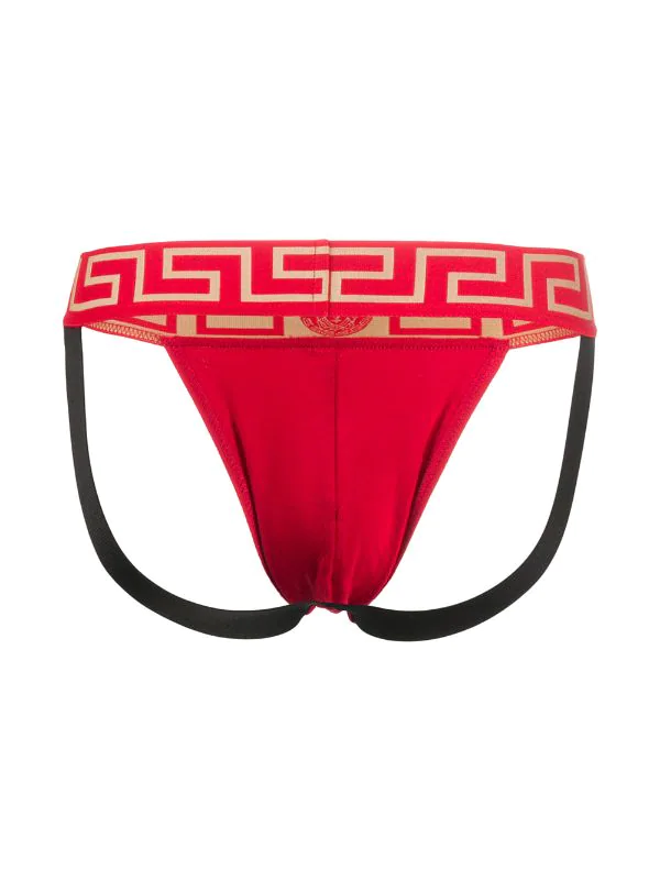 ( Positively Conscious ) Versace A9X2 ROSSO Jockstrap à Détail Medusa Homme 2 ( Positively Conscious ) Versace A9X2 ROSSO Jockstrap à Détail Medusa Homme – Image 2