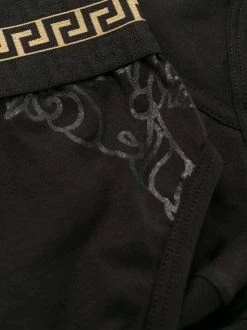 Versace Slip à Logo Imprimé A1008 BLACK -Pas Cher Versace Boutique 15363774 28312394 600