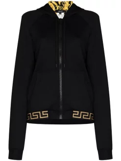 Versace Sweat à Capuche à Doublure Imprimée Femme
