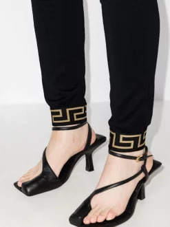 ( Access Edit ) Versace A1008 NERO Pantalon De Jogging à Bandes Greca Femme -Pas Cher Versace Boutique 15378173 35857399 600