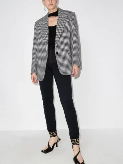 ( Access Edit ) Versace A1008 NERO Pantalon De Jogging à Bandes Greca Femme -Pas Cher Versace Boutique 15378173 35857400 600