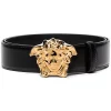 ( Access Edit ) Versace D41OH BLACK Ceinture à Boucle Medusa Homme