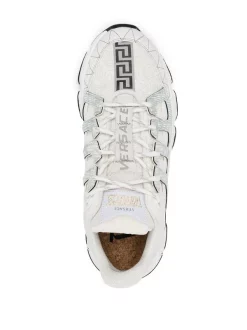 Versace D0191 BIANCO+ORO Baskets Trigreca Homme -Pas Cher Versace Boutique 15425305 29776178 600